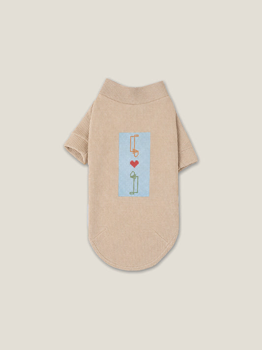 THE DACHINO HERITAGE WAFFLE TEE – Desert Khaki
