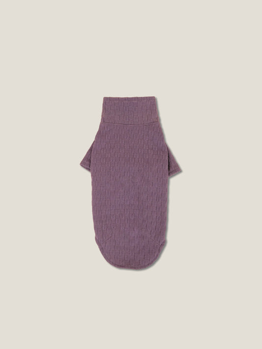 Textured Club Polo – Royal Plum | Dachshund Polo Shirt