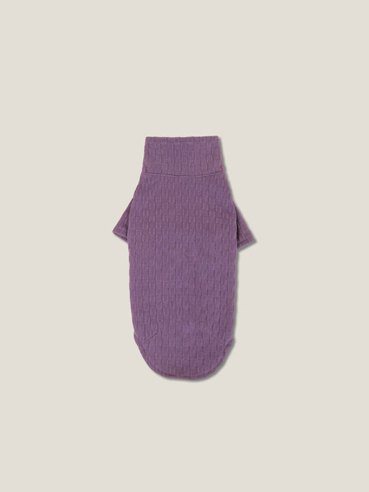 Textured Club Polo – Royal Plum | Dachshund Polo Shirt