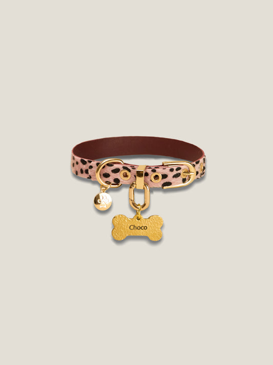 ROSÉ LEOPARD COLLAR