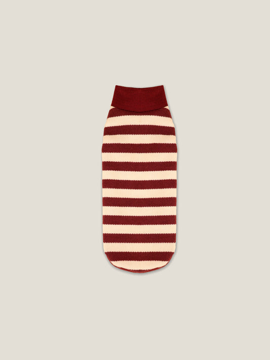 THE KENSINGTON KNIT – Raspberry Stripe | Dachshund Sweater