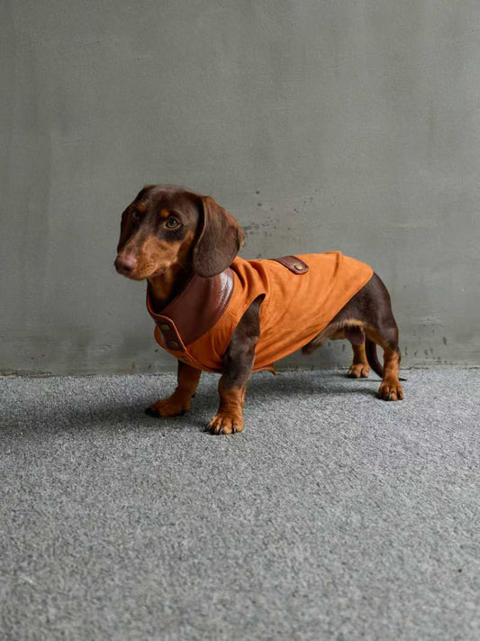 THE WINDSOR VEST – Amber Suede