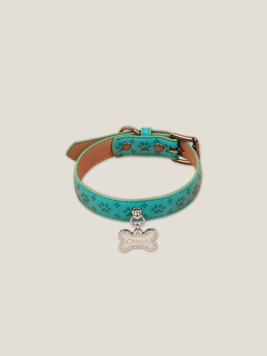 THE LAGUNA CHARM COLLAR – Aqua